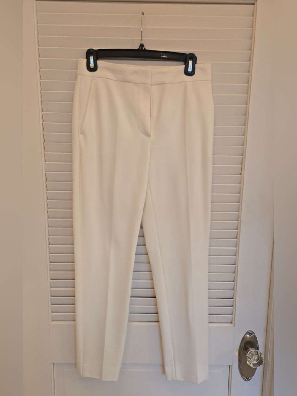 MaxMara Ivory Straight-Leg Trousers size 4